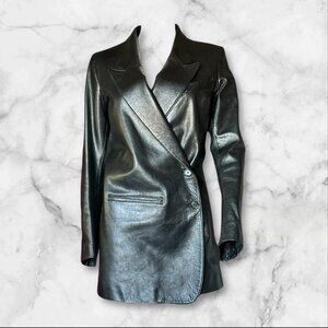 Three-Jackets-In-One Ann Demeulmeester Black Leather Jacket